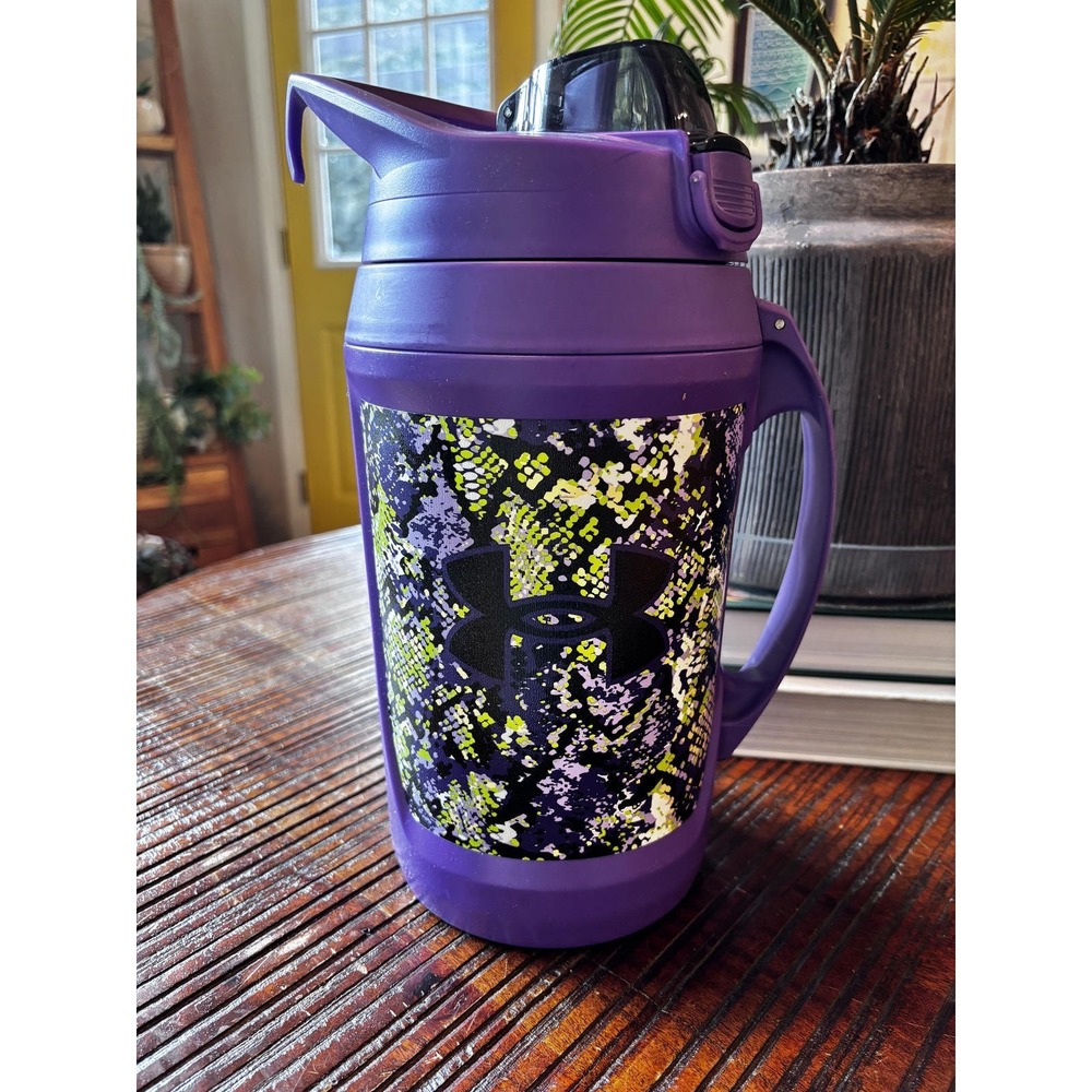 Under Armour 64OZ Purple Sports Water Jug with Handle‎ and Flip Lid
